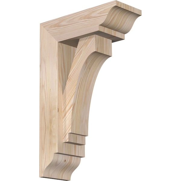 Ekena Millwork Imperial Traditional Smooth Bracket w/ Offset Brace, Douglas Fir, 5 1/2"W x 14"D x 22"H BKT0604X14X22IMP01SDF - main